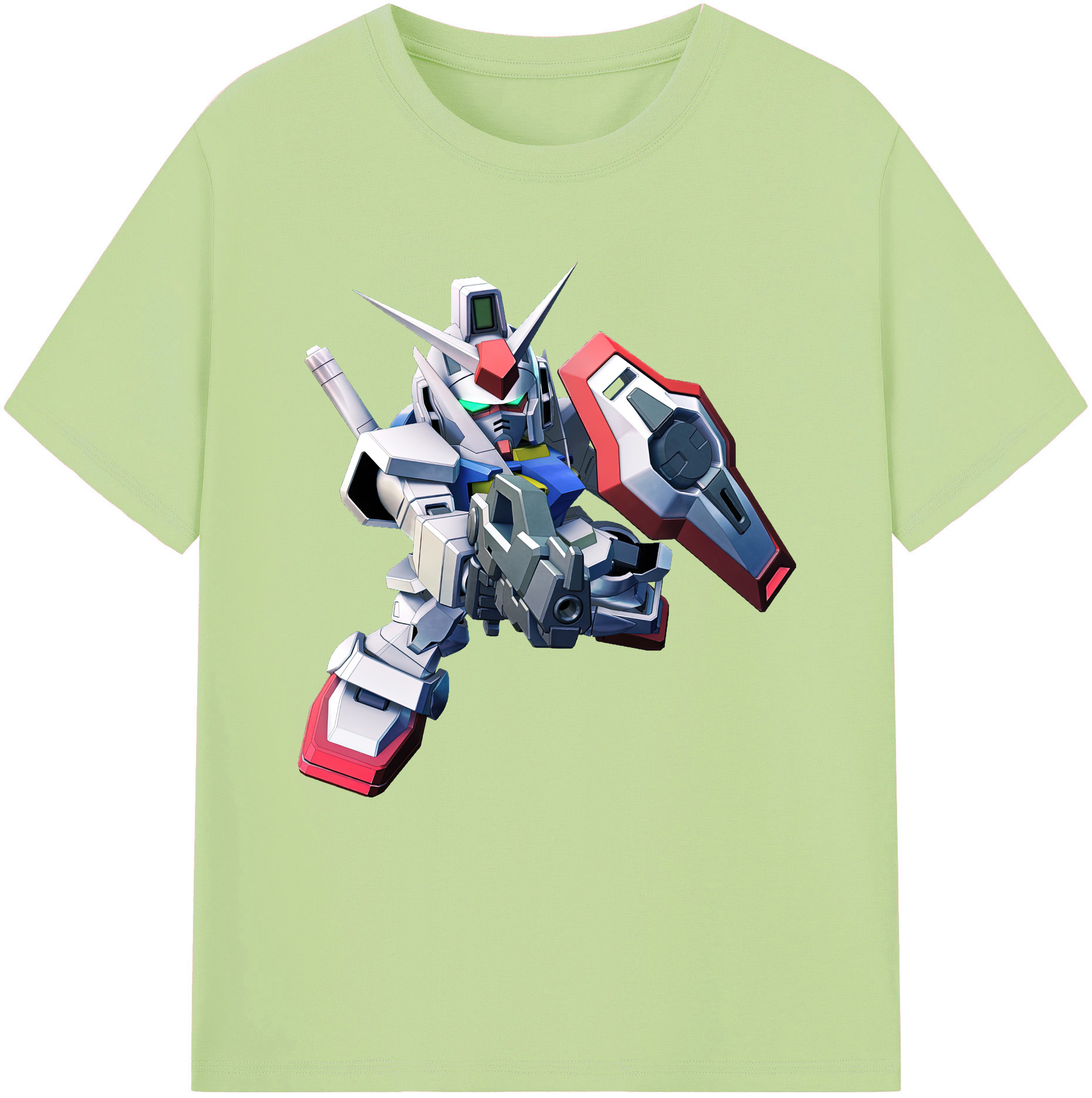 （画像用） 機動戦士ガンダム Mobile Suit Gundam 綿100％半袖Tシャツ（フロントプリント）